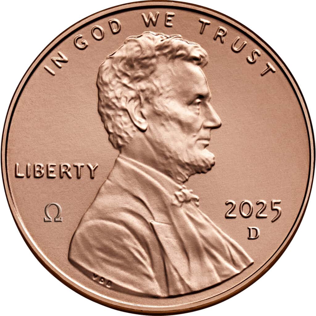 2025 Omega penny obverse Denver mint
